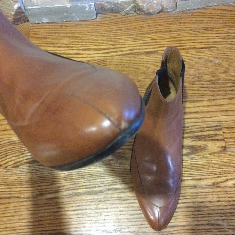 BALENCIAGA Leather Colorblock Pattern Chelsea Boots - Picture 6 of 11
